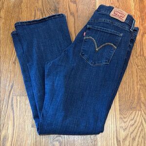Levi’s Bootcut Jeans Size 12 Dark Wash Mid Rise Classic Stretch Denim